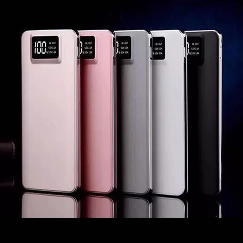 

20000mAh Portable External Battery Power Bank LCD Digital Display Poverbank Double USB Output Phone Charger For Mobile Phone