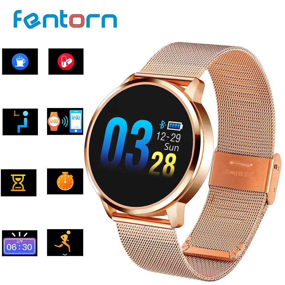 

Fentorn Q8 Smart Watch Men 1.0 Inch Screen IP67 Waterproof Bluetooth Fitness Tracker Heart Rate monitor Smartwatch For Android