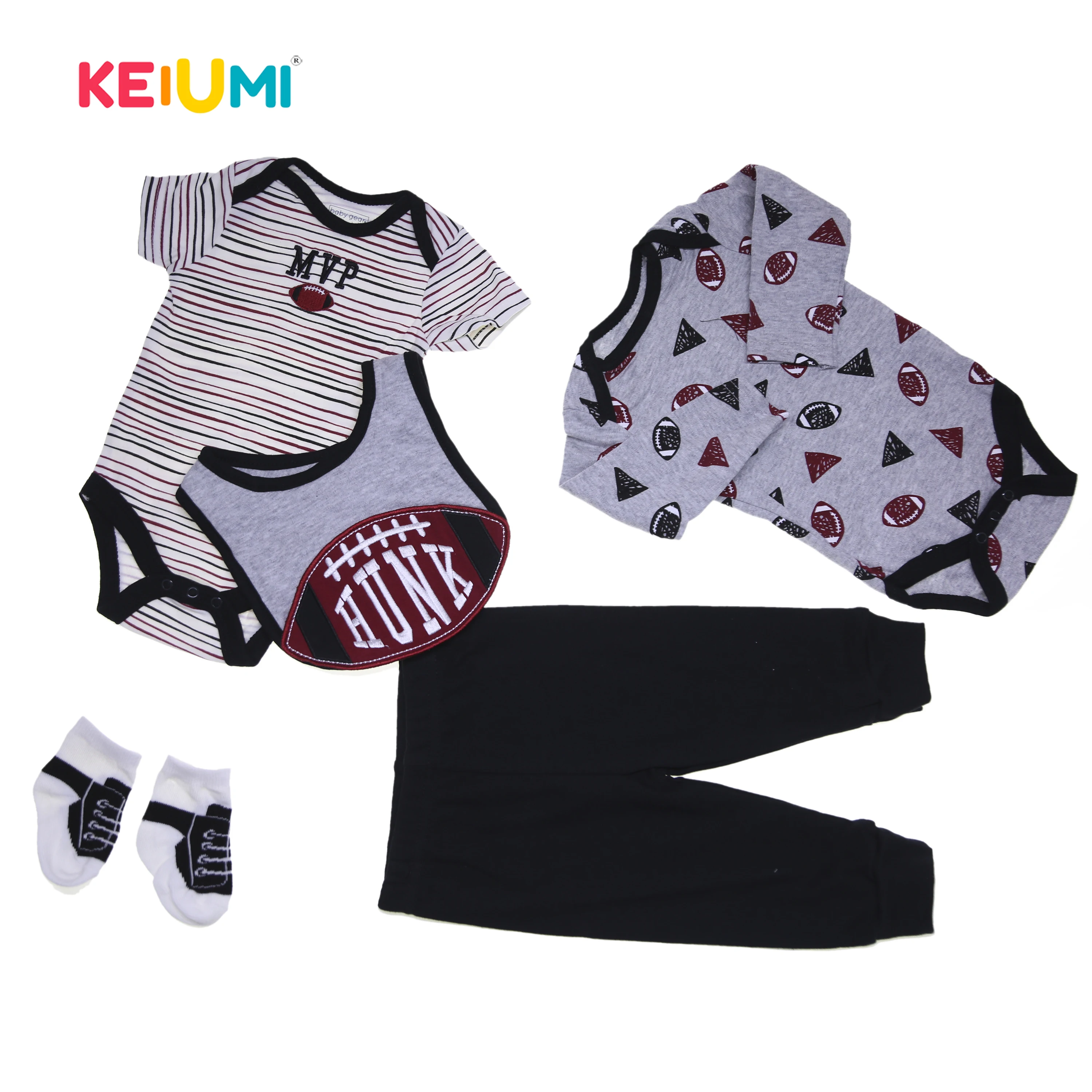 

KEIUMI Reborn Baby Dolls Clothes Stripe Hat Pants Suit 22-23 Inch Baby Doll For Boy Doll Clothes Sets Wholesale