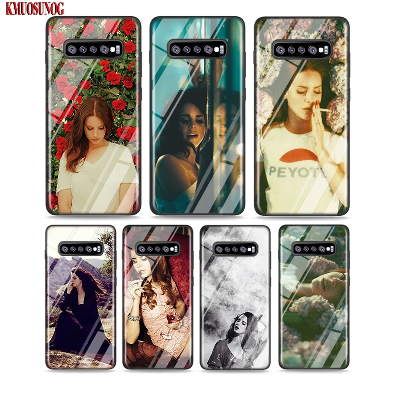 

Black Silicone Case Singer lana del rey for Samsung Galaxy Note 10 9 8 Pro M30 M20 S10E S10 5G S9 S8 S7 Plus Cover