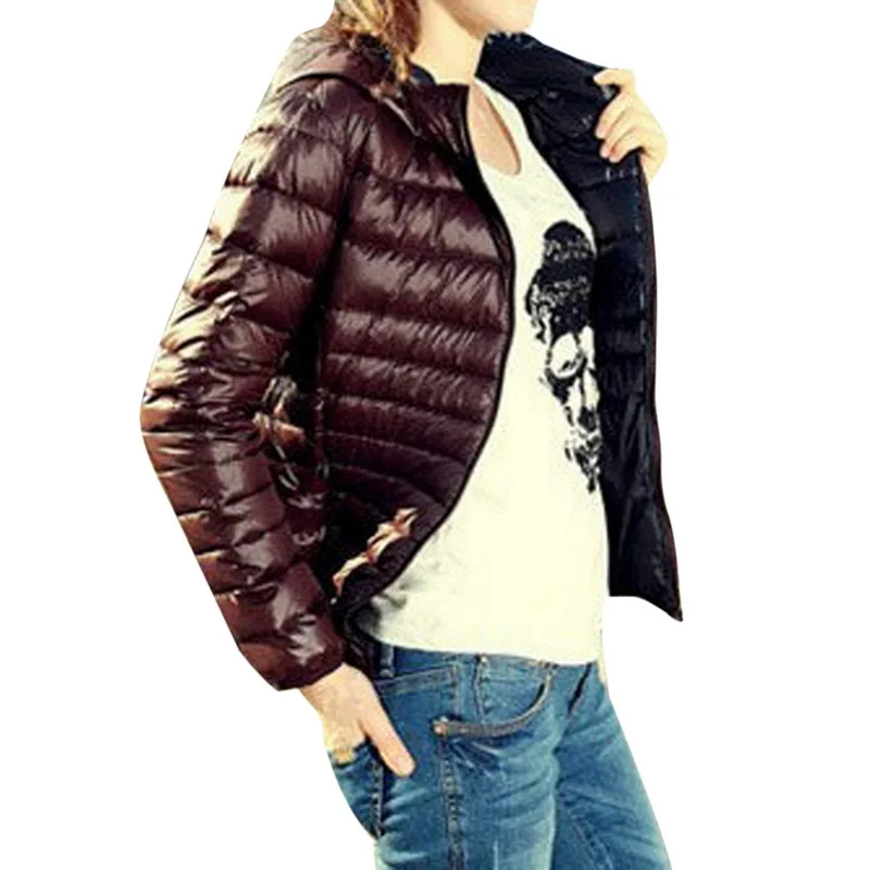 

NIBESSER 2019 Spring Autumn Women Basic Jackets Coat Female Slim Hooded Brand Cotton Coats Casual solid Jackets Basic Light Warm