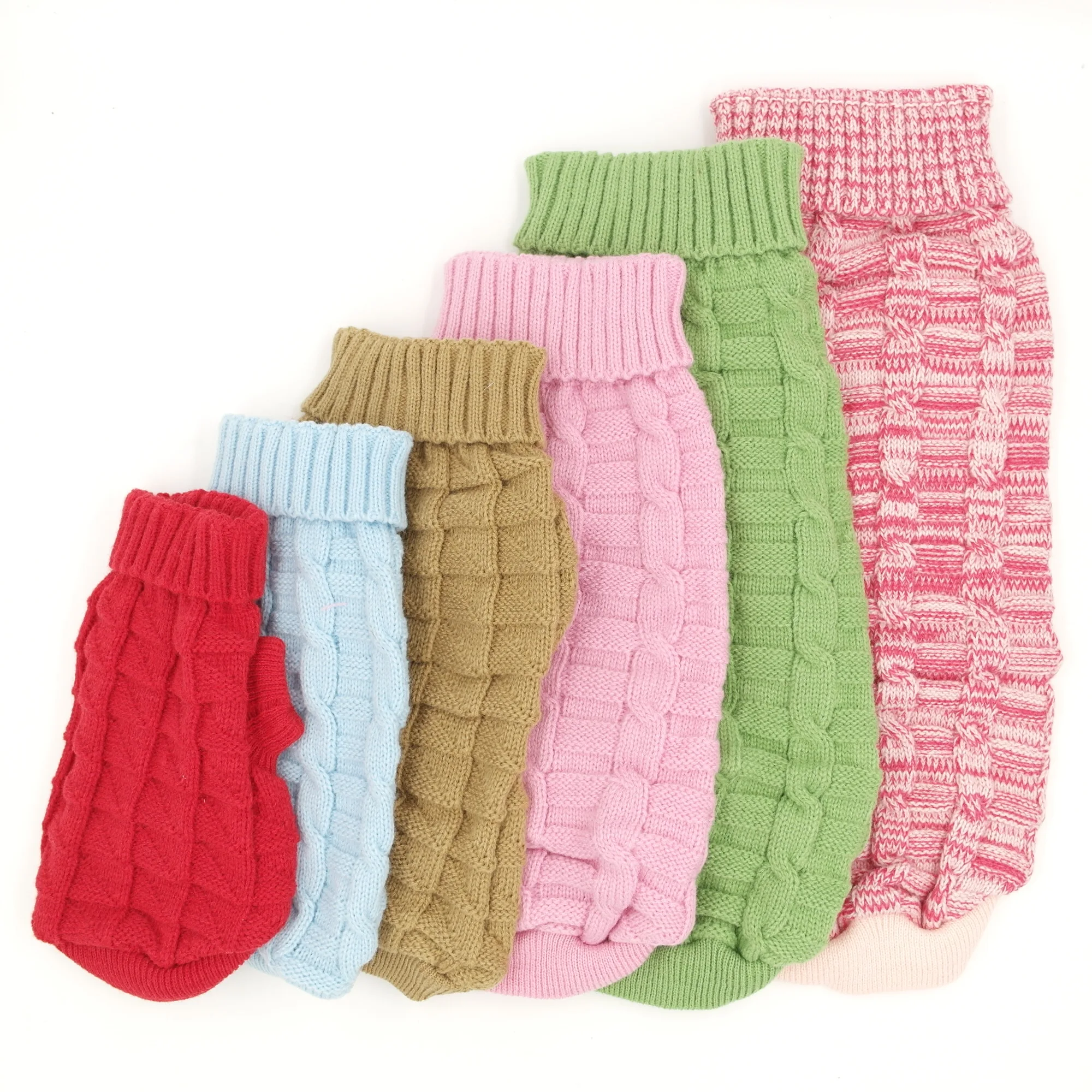 Candy Stripe Color Warm Winter Spring Cat Sweater Pet Jumper Cat