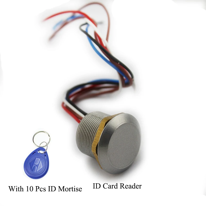 Мини Бесконтактный 125 кГц RFID EM ID или 13,56 МГц IC Card Reader водонепроницаемый для системы контроля доступа дверной замок открытие Открыватель - Цвет: ID Reader W mortise