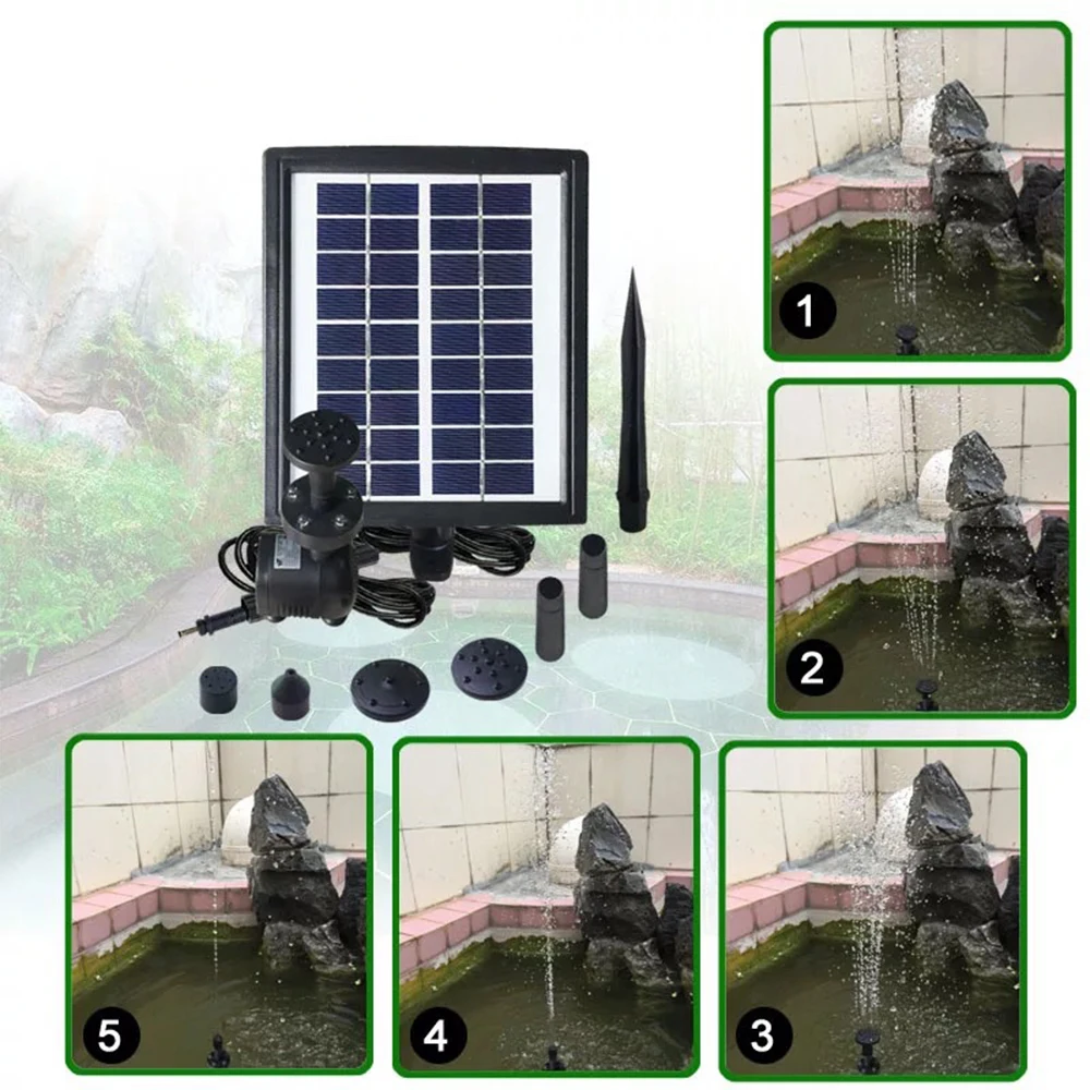 2,8 Вт 220л/ч солнечная панель с питанием от воды, насос для сада, бассейна, пруда, аквариума, фонтана, сада, пейзажа, рыб, пруда, аэрации, цикл
