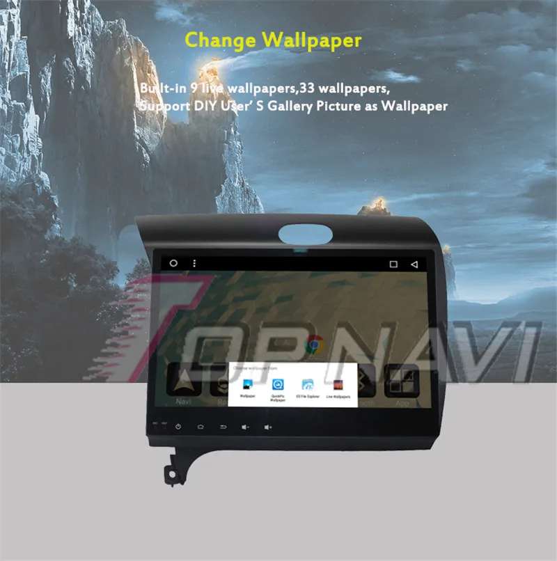 2 din car radio gps android For KIA K3 2015
