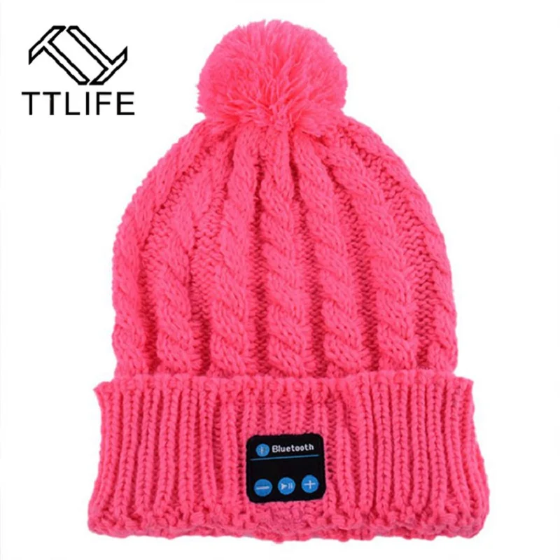 

TTLIFE Wireless Bluetooth Hat Winter Warm Beanies With V3.0+ EDR Bluetooth Music Hat Skullies Unisex Cool Knitted Cap Wholesale
