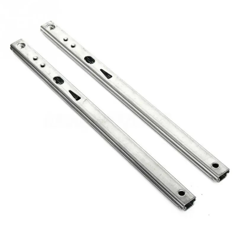 2 шт. Сталь шариковый подшипник шлепанцы без задника с открытыми пальцами клавиатура шкаф с выдвижными ящиками бегунов 8/10/11/14/16 дюймовый выдвижной ящик слайд буфера Мебель скольжение ящика