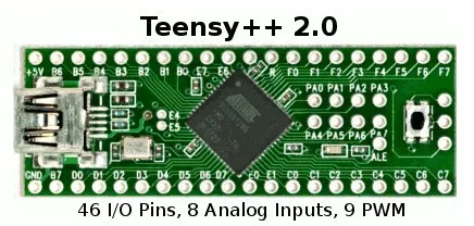 

Teensy 2.0++ USB AVR Development Board Keyboard and Mouse ISP U Disk Experimental Board AT90USB1286