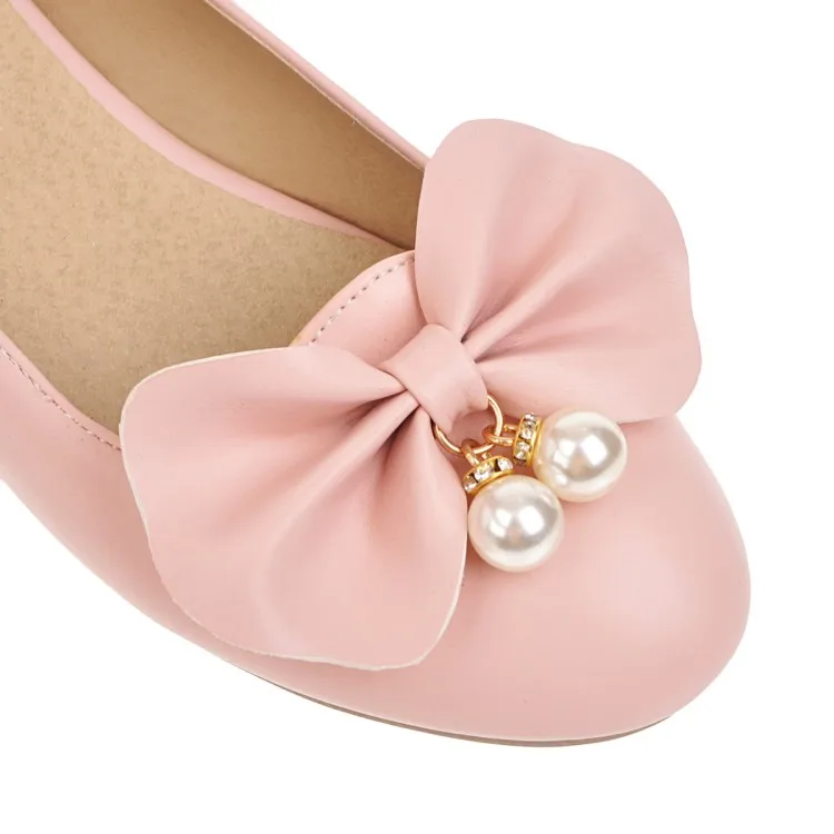 PXELENA/милые белые свадебные туфли на низком каблуке, розовые туфли в стиле Лолиты, женские туфли мэри джейн г. женские модельные туфли-лодочки с жемчугом и бантом, 34-45