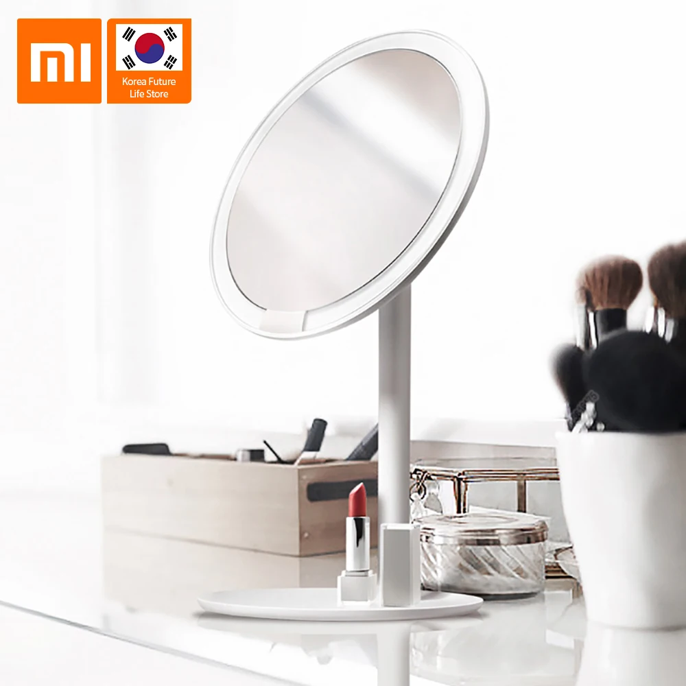 

Xiaomi Mijia AMIRO HD Mirror Dimmable Adjustable Countertop 60 Degree Rotating 2000mAh Daylight Cosmetic Makeup Led Mirror 2