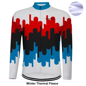 

2019 Winter Thermal Fleece Men Bike Long Sleeve Cycling jersey Outdoor Mountain Bicycle Shirt Clothing Wear Clothes 6563