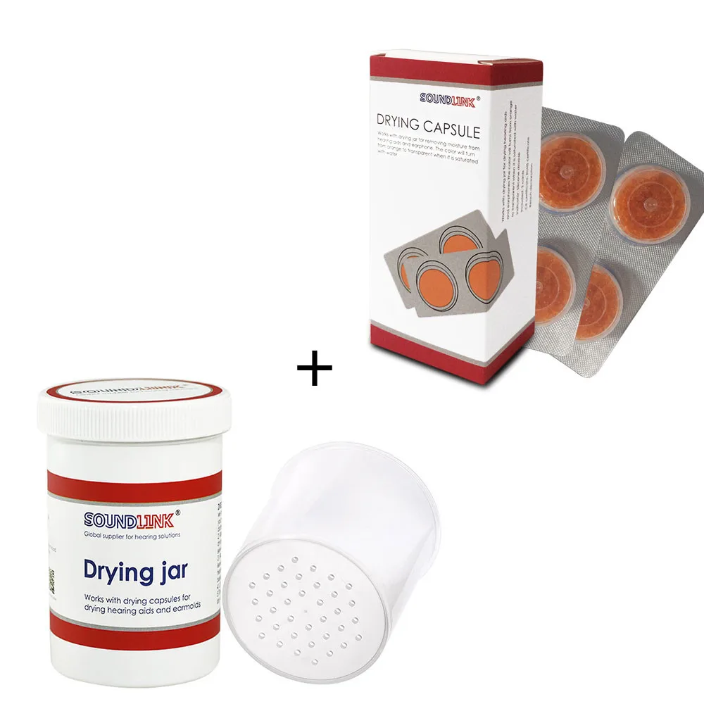 

Earphone Drying Capsule Dehumidifier Dryer Dry Cup (Two Cards Desiccant + One Drying Jar)