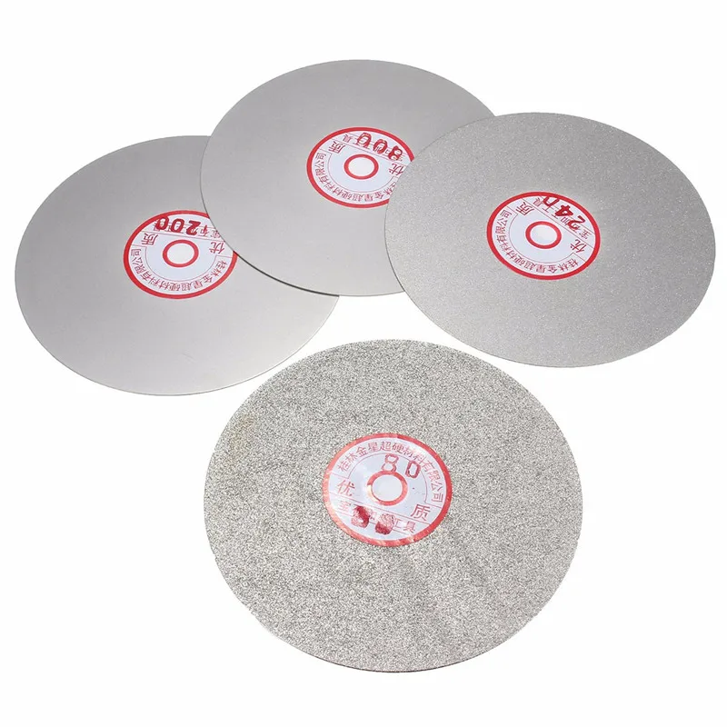 

4pcs/set 6" Grit 600# 800# 1200# 3000# Flat Lap Wheel Lapping Grinding Disc Tool Durable Quality