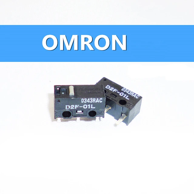 Omron gold contact OMRON mouse micro switch D2F-01L 1.47N hard Key Push  Buttin Switch - AliExpress