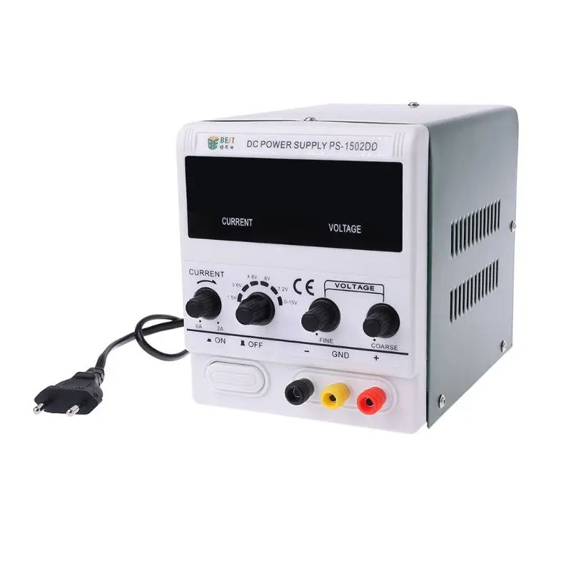 1502DD 15V 2A DC источник питания для ремонта телефона светодиодный регулятор