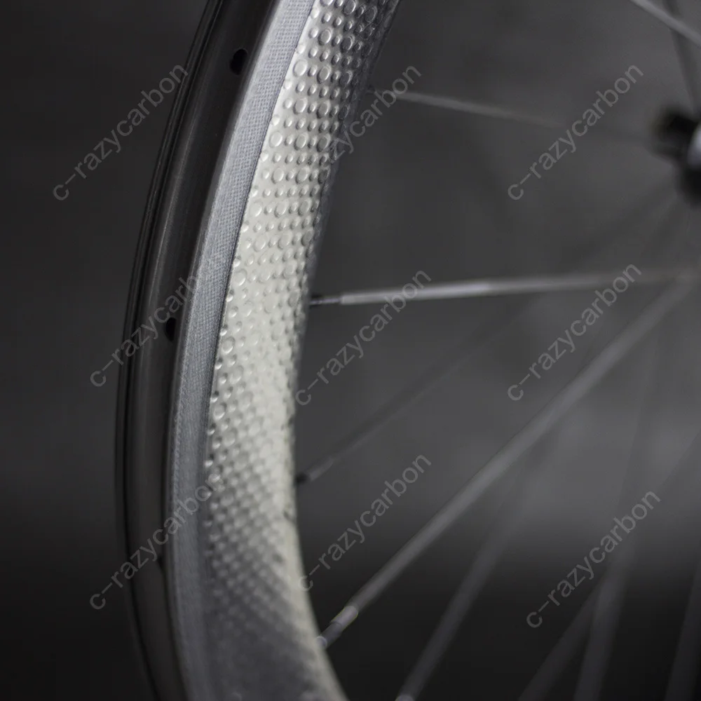 Flash Deal 45/50/58/80mm Dimple Carbon Wheels Clincher/Tubular 700c Road Bike Aero Wheels 7