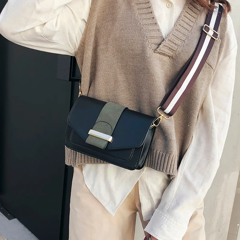 Сумки для женщин модная женская сумка из искусственной кожи хит цвет Портативная сумка через плечо дорожная сумка через плечо