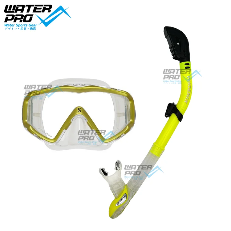Scubapro Mask Snorkel Set CRYSTAL VU Mask w/ PHOENIX Dry Snorkel