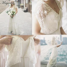 Mryarce уникальное стильное богемное шикарное винтажное свадебное платье es кружевное Бисероплетение Струящееся пляжное свадебное платье свадебные платья BOHO