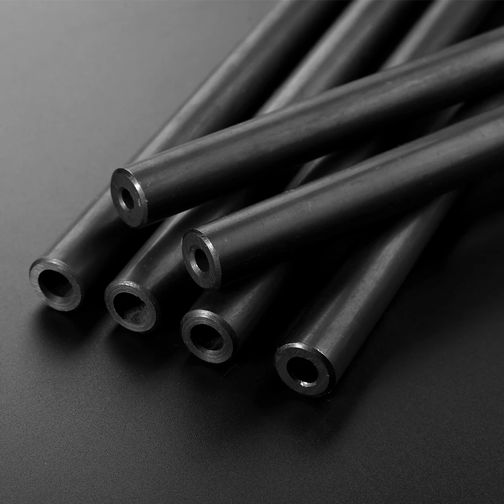 

O/D 13mm Hydraulic Tube Round Seamless Steel Pipe Round Hollow Tube Pipe Seamless Tube Piepe for Home DIY Print Black