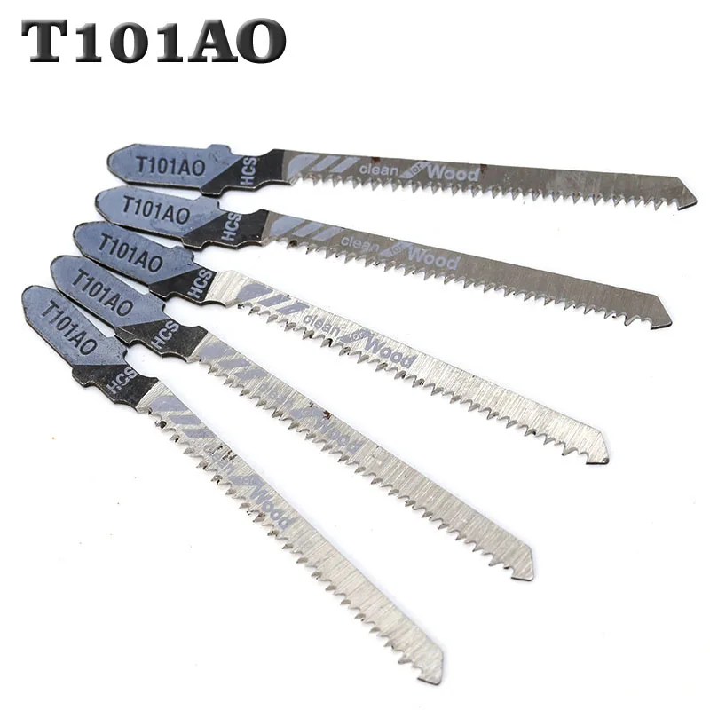 

5pcs T101AO Jigsaw Blade Set High Quality Jig Saw Blades Clean Cut Wood Cutting Tool 1.5-15mm