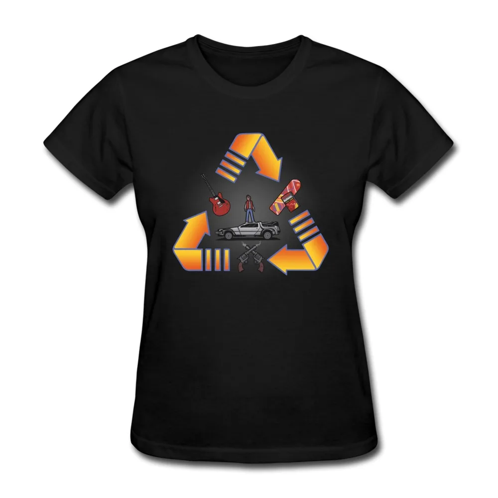 New Arrival Casual Womens Tee Shirt Through time Custom Women T Shirts |