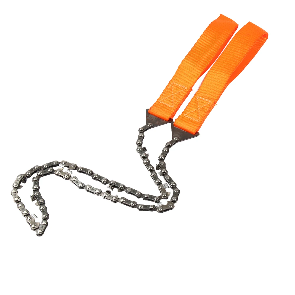 

Emergency Household Gardening Hand Chainsaw With Nylon Bag Outdoor Survival Pocket Chain Saw Hand Chainsaw 65cm Camping Hiking