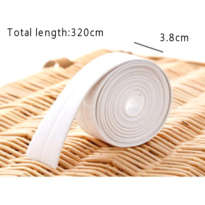 2 size Home Bathroom Bathtub Kitchen PVC Wall Stickers Art Sealing Strip Sealant Tape Mildew resistant waterproof Pegatinas