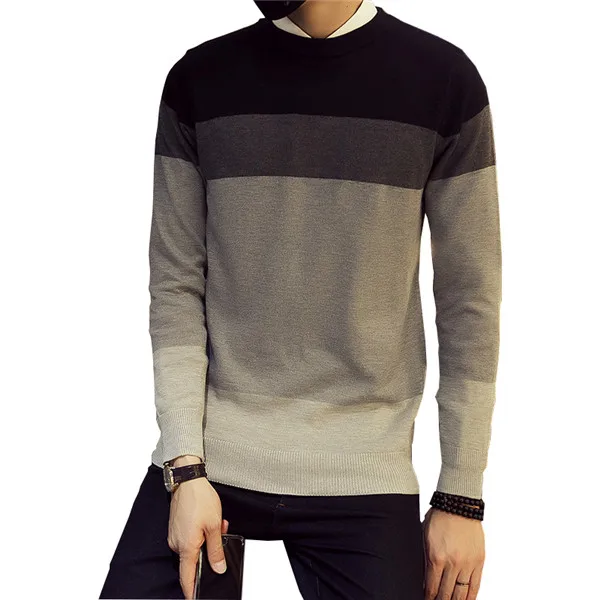 MR.JIM 2016 Men's sweaters men's casual round neck sweater knitted sweater warm pull men's polo 
