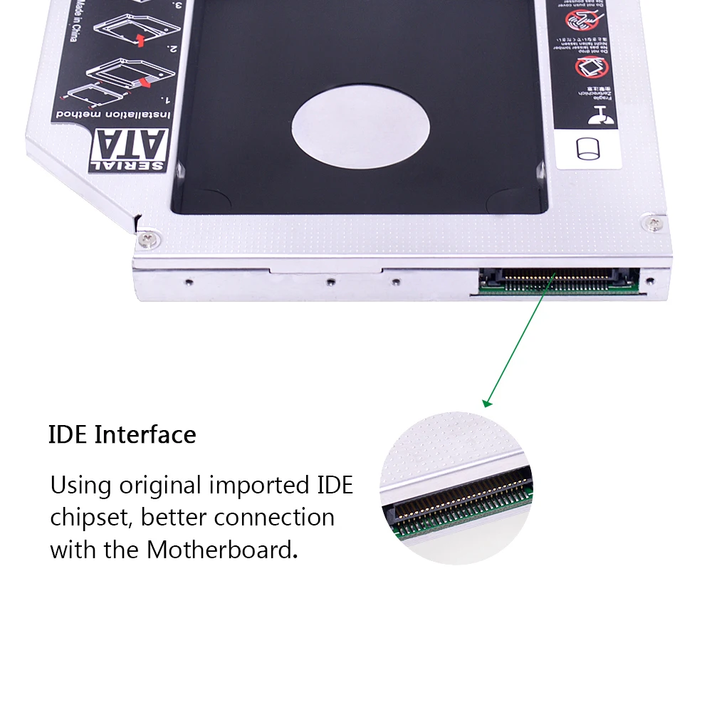 CHIPAL Foxconn чип PATA IDE для SATA 3,0 2nd HDD Caddy 12,7 мм для 2," SSD чехол жесткий диск Корпус для ноутбука CD-ROM