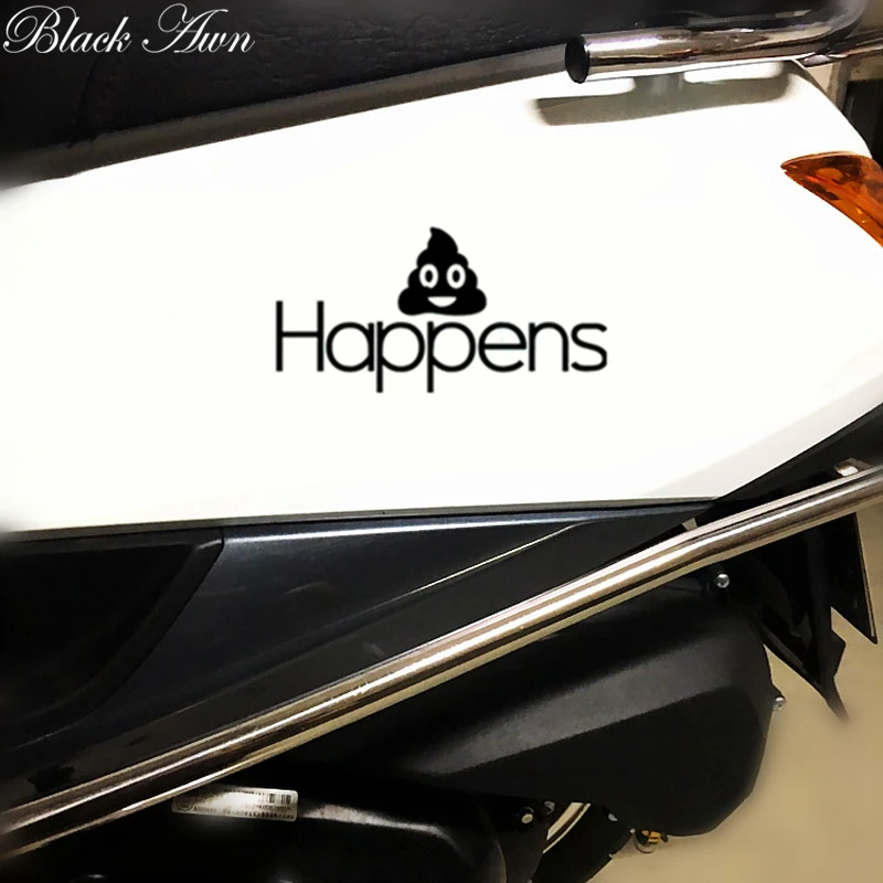 

Shit Happens Funny Car Bumper Sticker Rude Sarcasm Vinyl Stickers D164