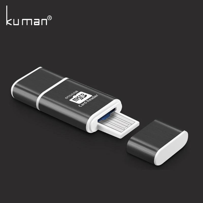 Куман 2,0 OTG Card Reader USB-MicroUSB Интерфейс с Micro SD слот карты памяти Y207 флэш-устройство чтения карт памяти для мобильный телефон ПК