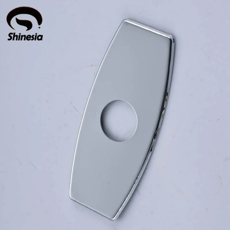 Chrome Kitchen & Bathroom Basin Faucet 6 Inch Hole Cover Plate Tap Decoration Capin Kitchen