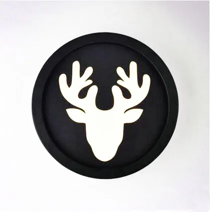 

Black Round Modern LED Wall Lights For Home Children Bedroom LED Beside Lamp Wall Sconces Appliques Murales Aplik Lamba