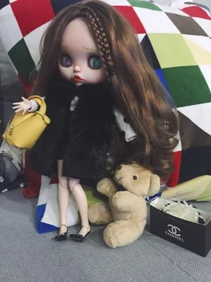 1/6 bjd blyth кукольная одежда Pullip аксессуары модный жилет из искусственного меха для blyth кукольная одежда 30 см Кукольный Аксессуар для Барби