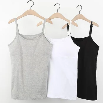 

Maternity Clothes Summer Nursing Vest Pregnant Clothes Cotton Comfortable Breastfeeding Vest Sling Pregnancy Clothes Blouse