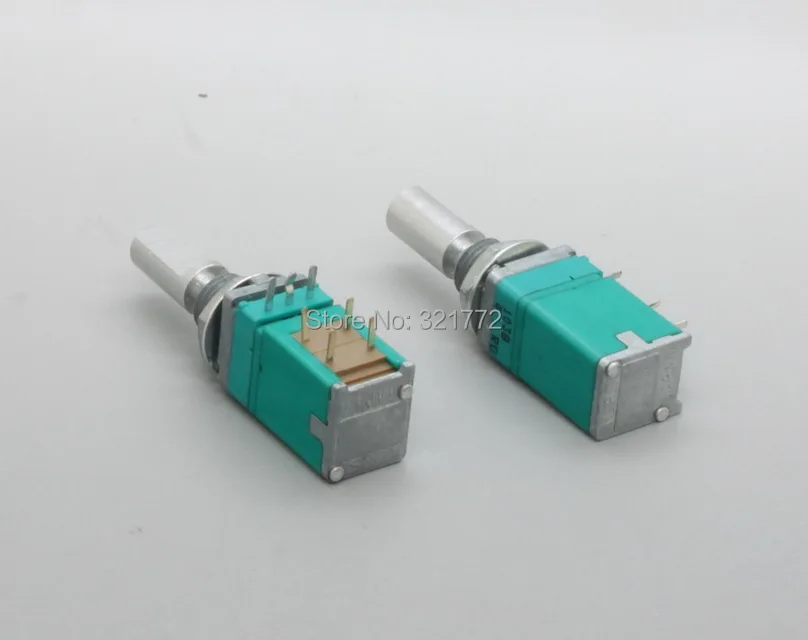 9mm ALPS B10K 10K Linear Taper Potentiometer w Push/Pull Switch 20mm D