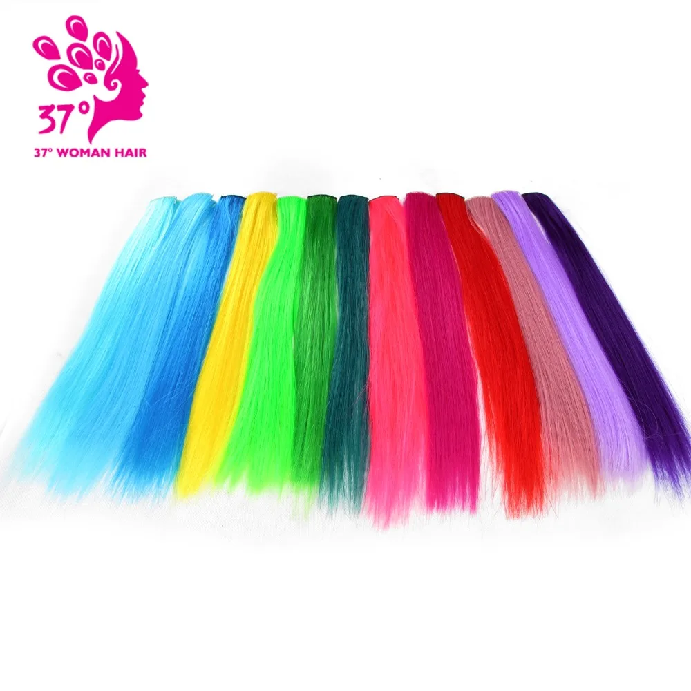 Dream ice's Clip-in One Piece for Ombre Hair 16 inch 40cm long Pure Color Straight Long Synthetic Hair Dream ice's Clip-in One Piece for Ombre Hair 16 inch 40cm long Pure Color Straight Long Synthetic Hair
