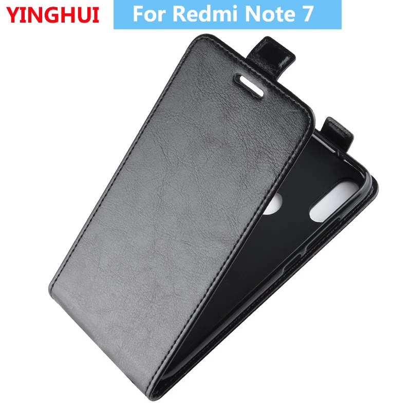 Чехол для Redmi Note 7 вертикальный кожаный флип чехол телефона Xiaomi чехлы книжки с