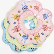 Новинка, 5 шт., 25*24 см, милые детские нагрудники с мультяшным рисунком, мягкие детские слюнявчик для кормления, детский слюнявчик, полотенце для 0-24 месяцев