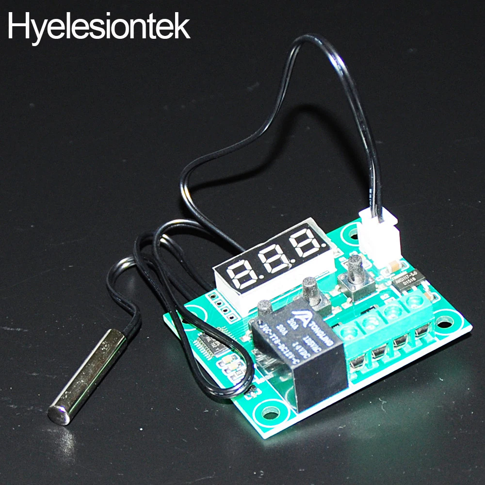 

W1209 NTC Sensor Red LED Digital Display Heat Cool Thermostat Switch Module Temperature Control 12V Controller Thermometer Board