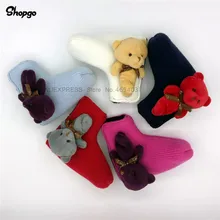 [5 цветов] маленький медведь Лезвие Чехол для клюшки для гольфа с магнитным замком открытый Вязаный Гольф головной убор для мужчин женщин