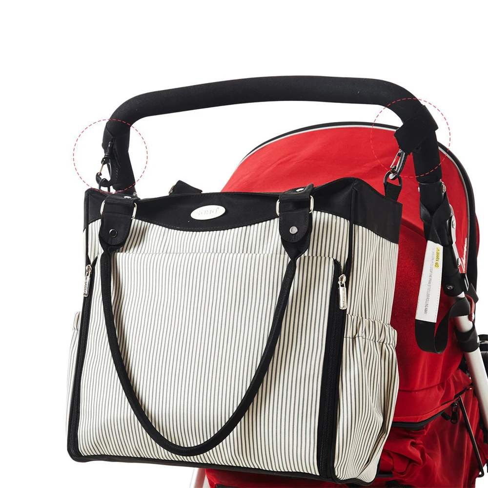 Nappy Bags Large Capacity Baby Diaper Bag Fashion Maternity Mummy Stroller 9 pieces of Mommy Package Organizer Design New 2020