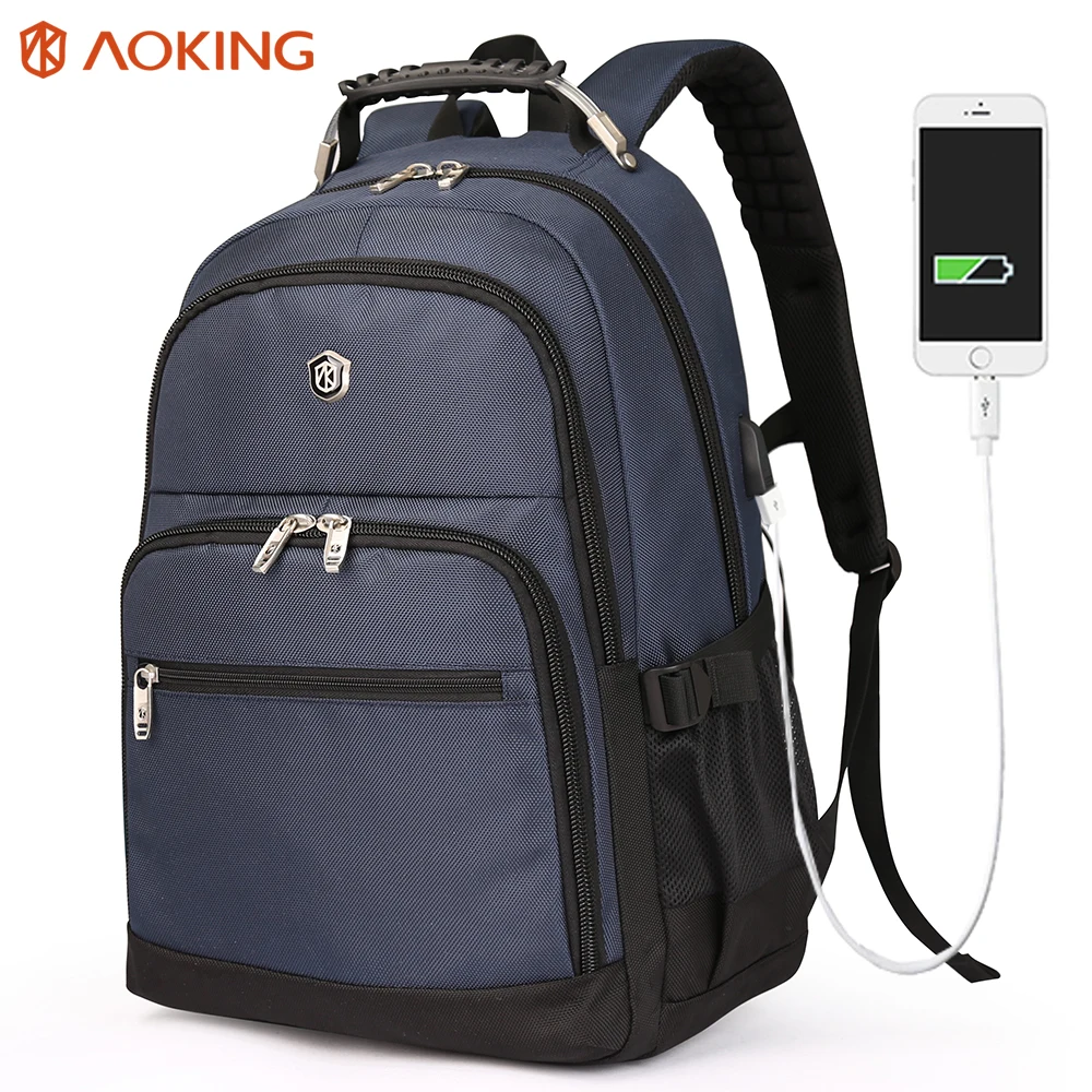 Aoking Laptop Backpack USB Charging 17 inche College Bags for Teenagers