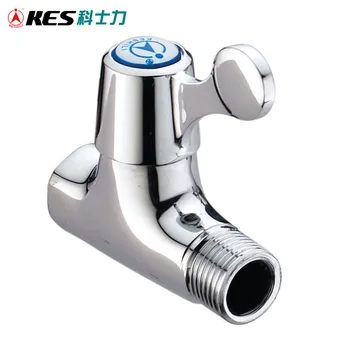 

KES K102A/B Brass Quarter Turn Staight/Stop Valve G1/2 Female and Male Connection Ceramic Disc Cartridge, Polished Chrome