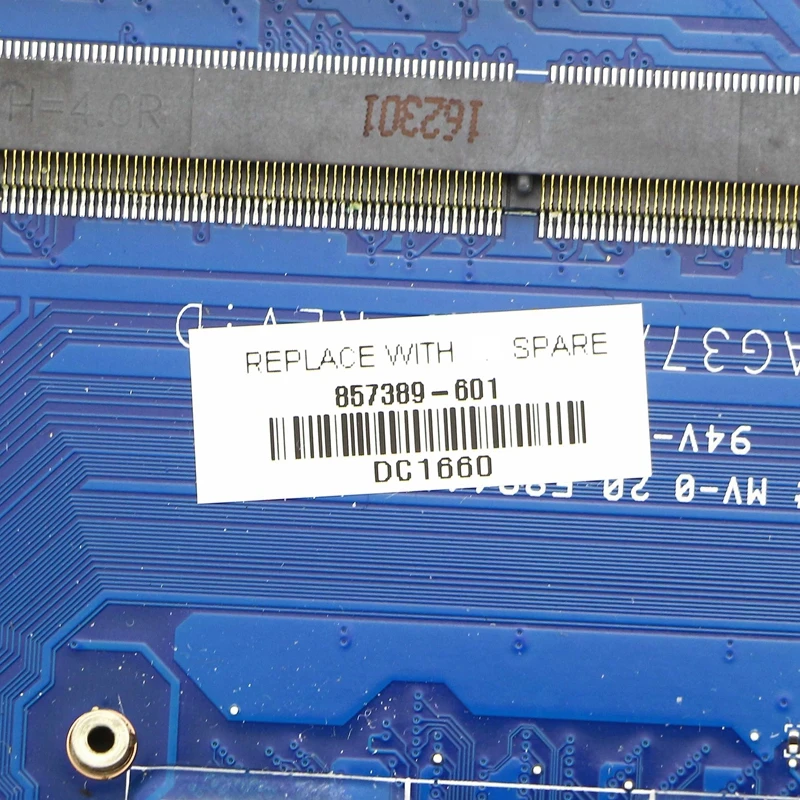  857389-601 DAG37AMB8D0 G37A Motherboard w/ i7-6700HQ CPU + GTX 960M 4gb GPU for HP 17-AB 17-W 17T-W