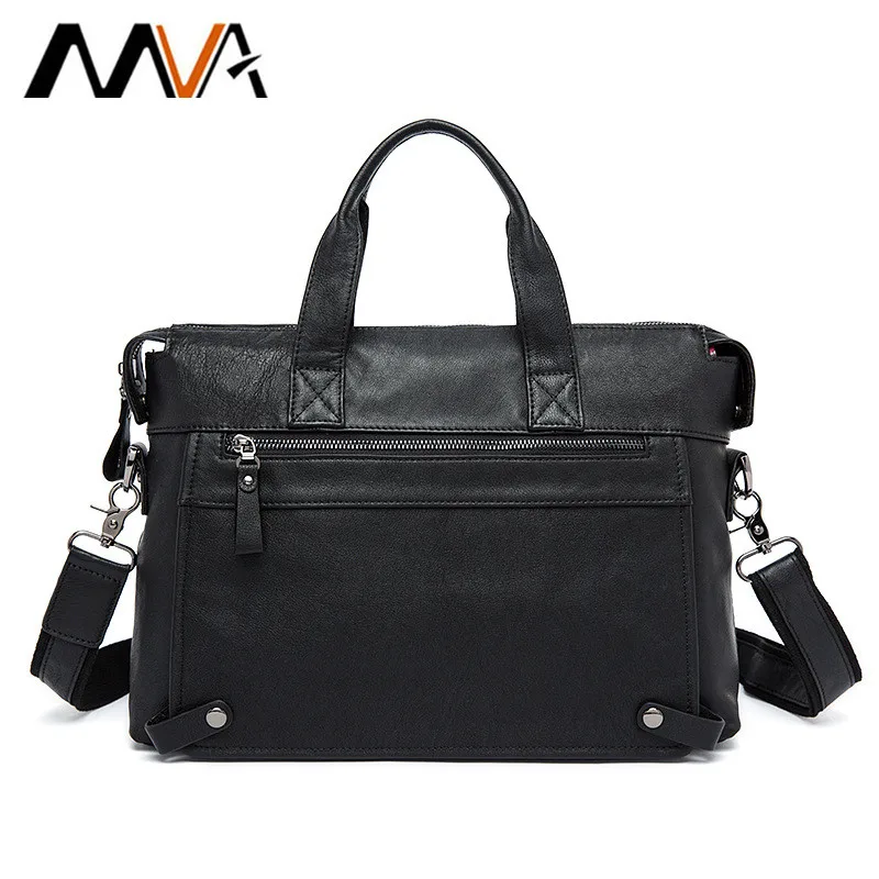 Discount  MACHOSSY Genuine Leather bag Business Men bags Laptop Tote Briefcases Crossbody bags Shoulder Handb