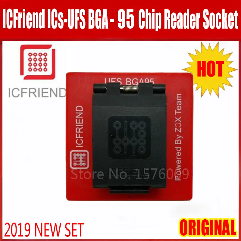 UFS разъем адаптера ICFriend ICs-UFS Bga 95 работает для легкой jtag плюс коробка