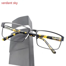 Новинка, ретро очки с круглыми глазами, оправа для мужчин и женщин, компьютер, унисекс, Ретро стиль, квадратные очки большого размера, очки с металлической оправой, оптические