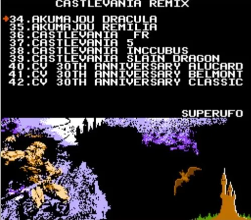 Castlevania remix (coleção de versões banhadas a